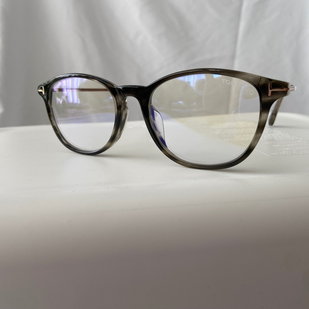 Tom Ford Glasses, FT5553-F-B, Grey Havana and Silver, NWT